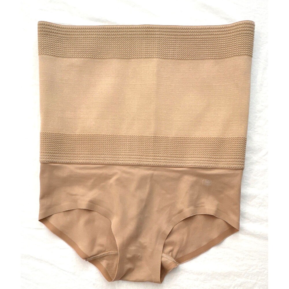 NWOT Under Where? Luxury Collection High-Waisted Firm Shapewear Brief Beige L